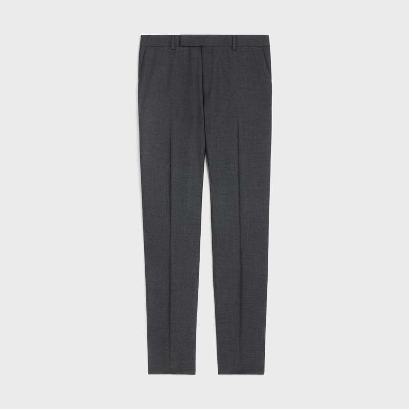 Celine classic in lightweight wool Trousers Anthracite | CL-592028