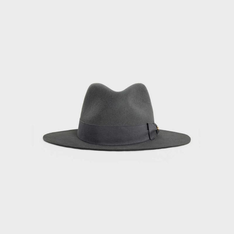 Celine fedora in felt Hat Gris | CL-592340