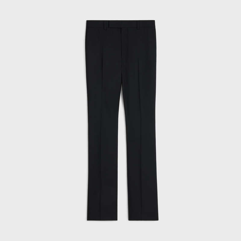 Celine flared in wool gabardine Trousers Black | CL-592011