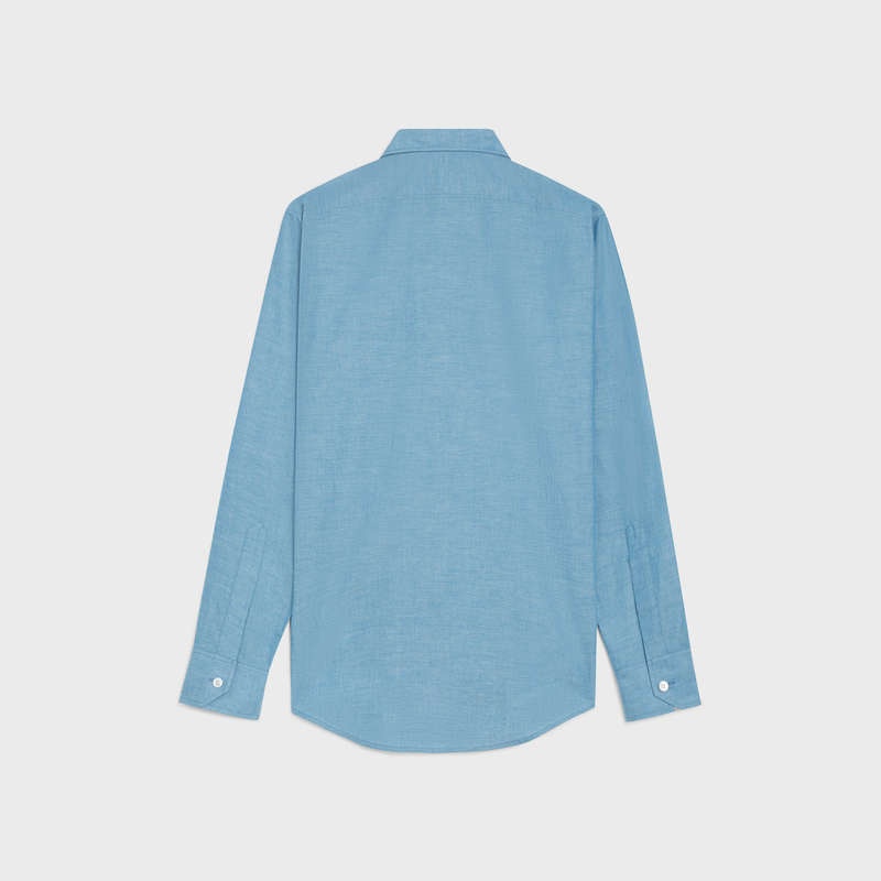 Celine loose carnaby in chambray cotton Shirts RINSED | CL-592170