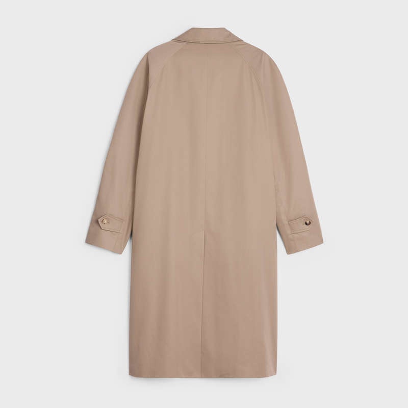 Celine oversized mac in technical cotton Coats Beige | CL-591974