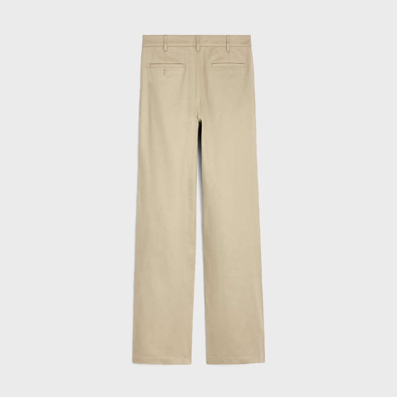 Celine straight chinos in cotton twill Pants Raw Wash | CL-592064