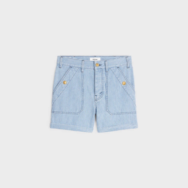 Celine suzanne in cotton hickory Shorts WAVE WASH | CL-592745