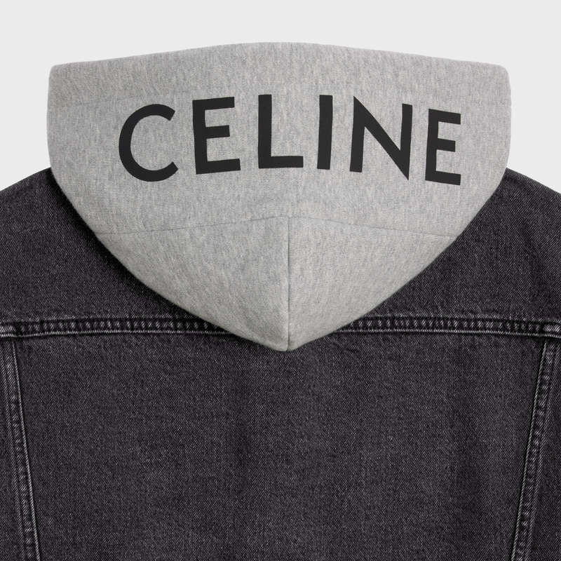 Celine trucker in charcoal wash denim Blousons Charcoal Wash | CL-591963