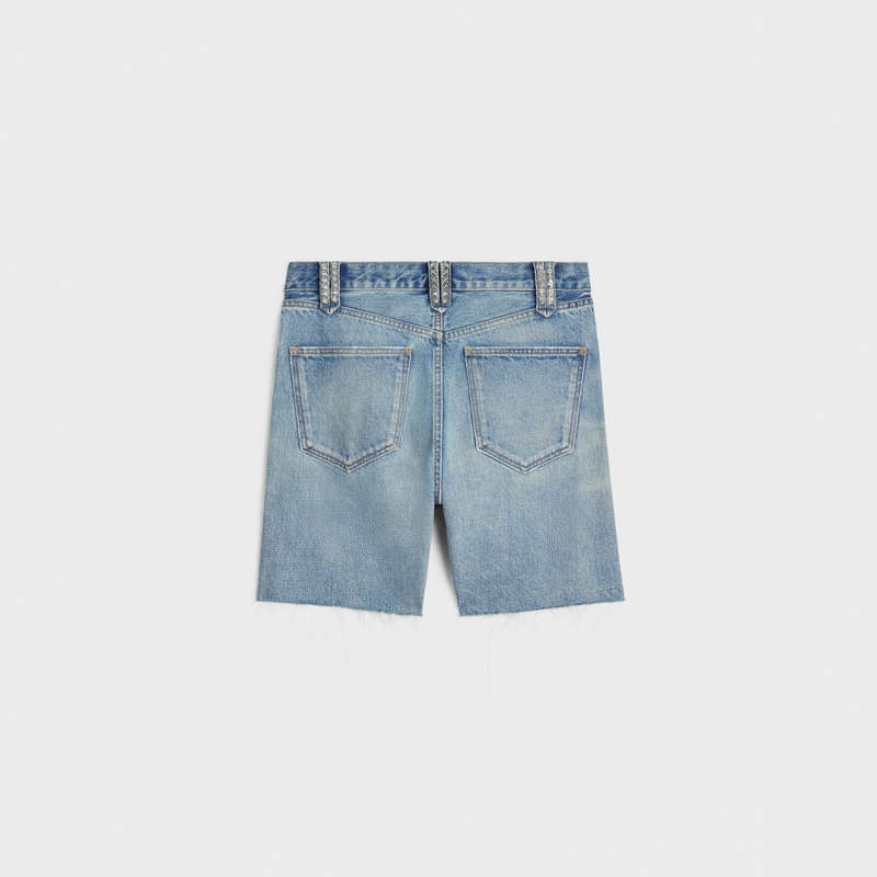 Celine wesley with studs in zuma wash denim Shorts ZUMA WASH | CL-592070