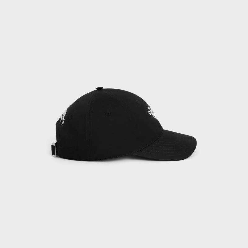 Celine wiltern baseball in cotton Cap Black | CL-591687